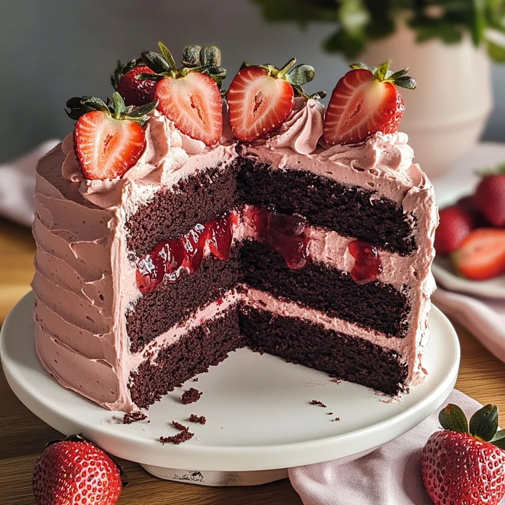 Strawberry Chocolate Cake