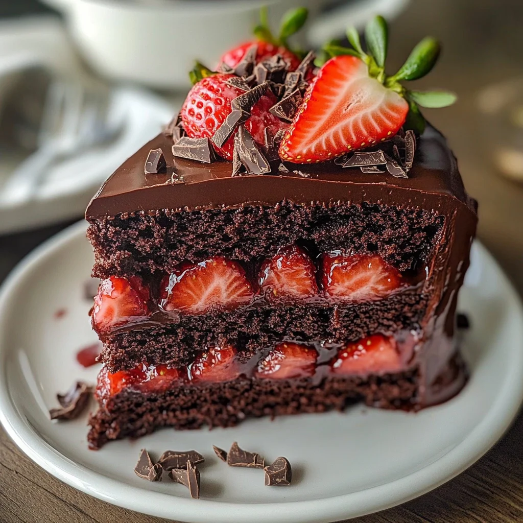 Strawberry Chocolate Cake – A Luscious, Decadent Treat