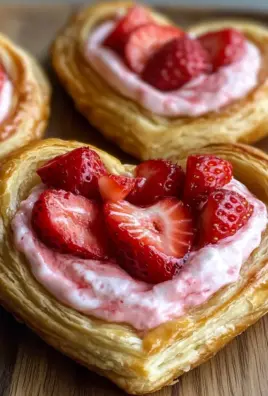 Strawberry Cream Cheese Heart Danishes