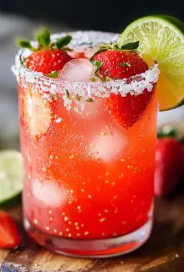 Strawberry Lime Mocktail Margarita