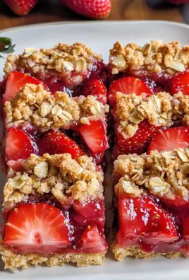Strawberry Oatmeal Crumble Bars Recipe