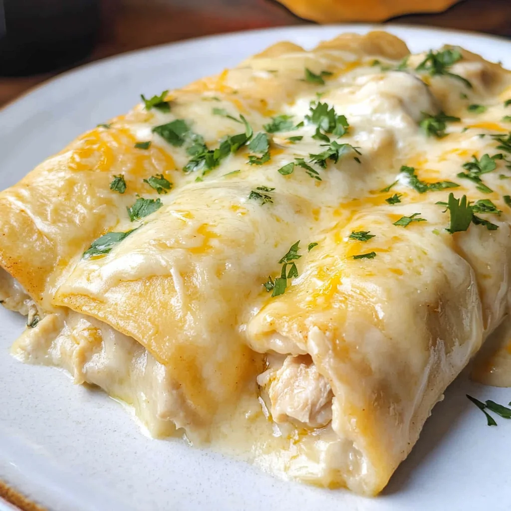 White Chicken Enchiladas