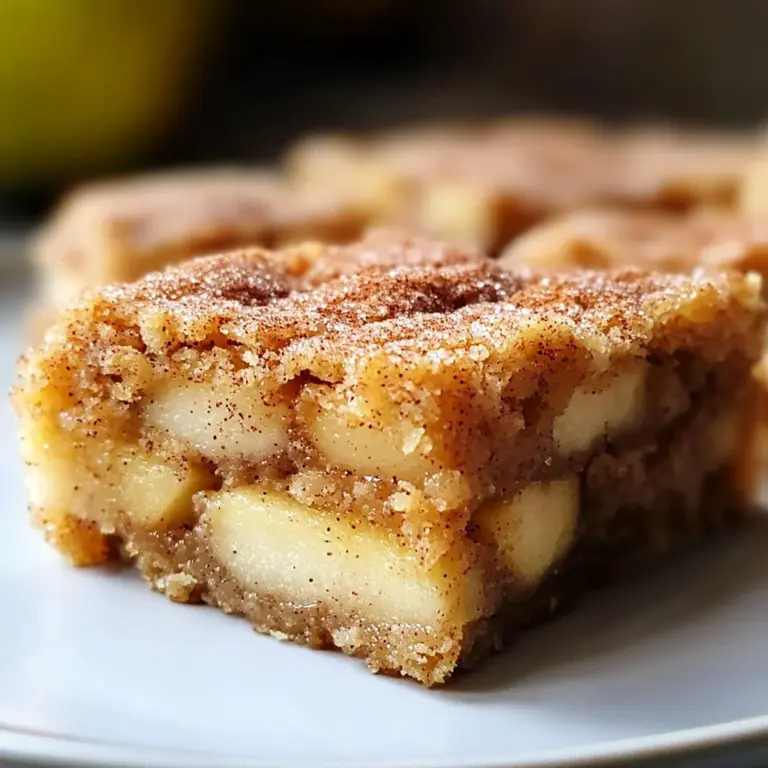 Apple Snickerdoodle Bars