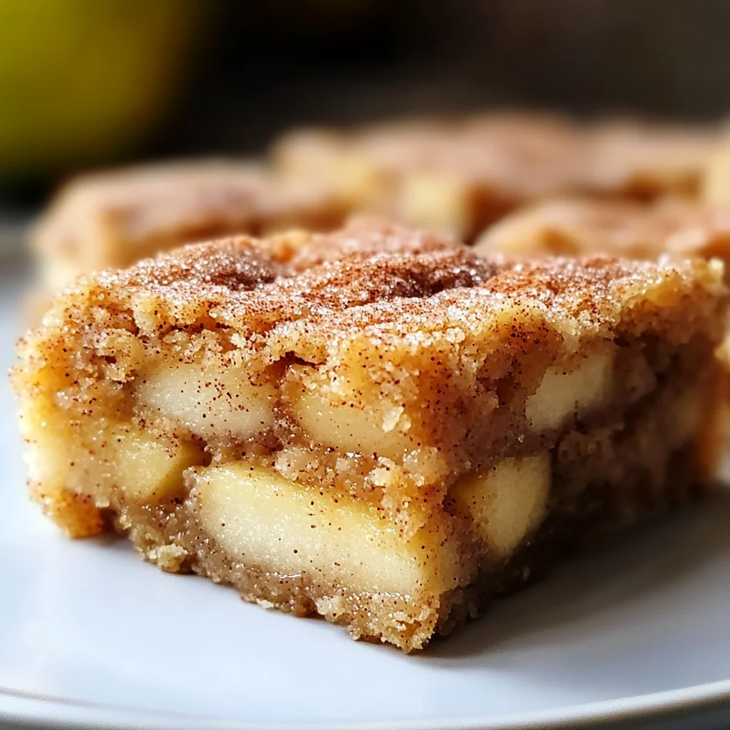 Apple Snickerdoodle Bars