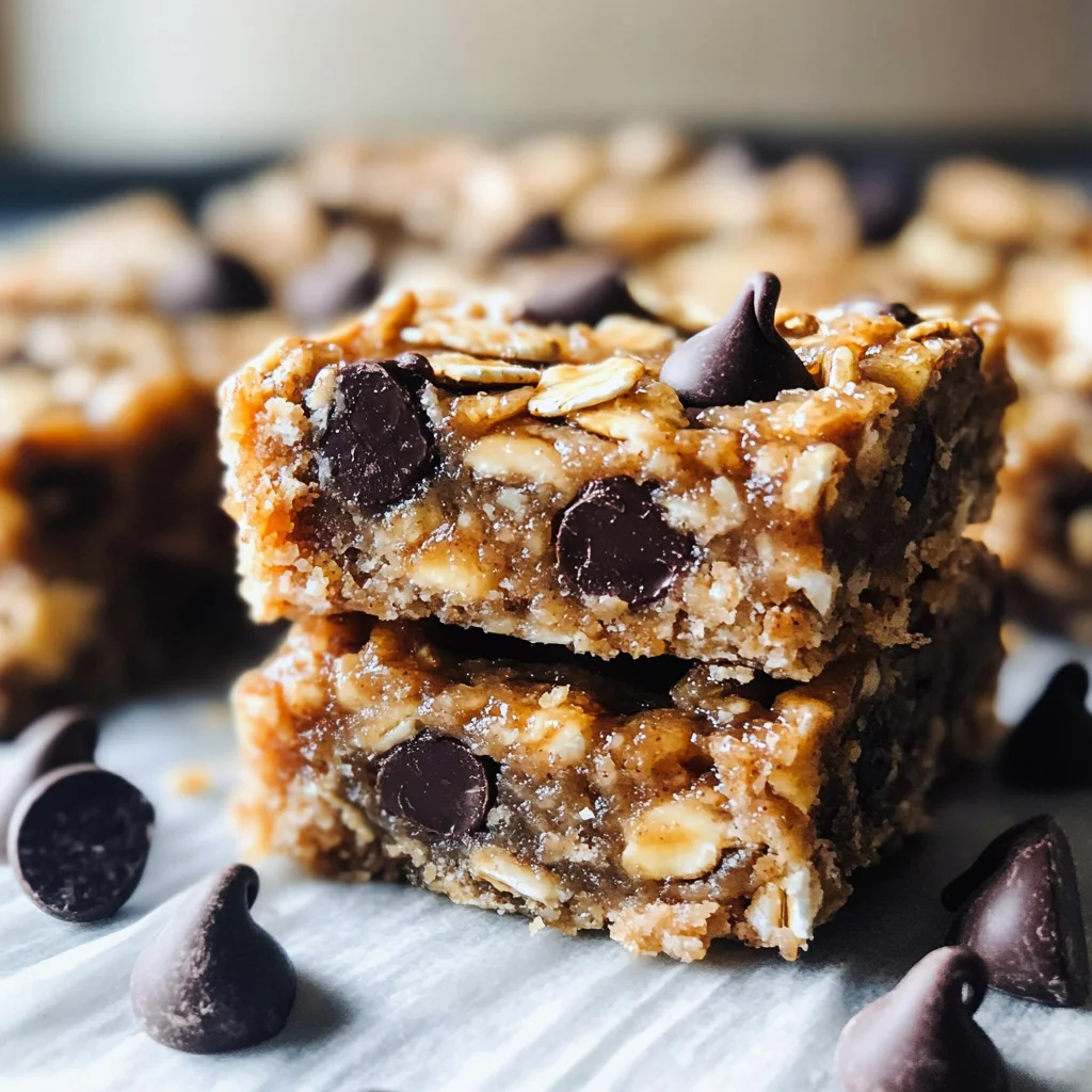 Banana Peanut Butter Oat Bars