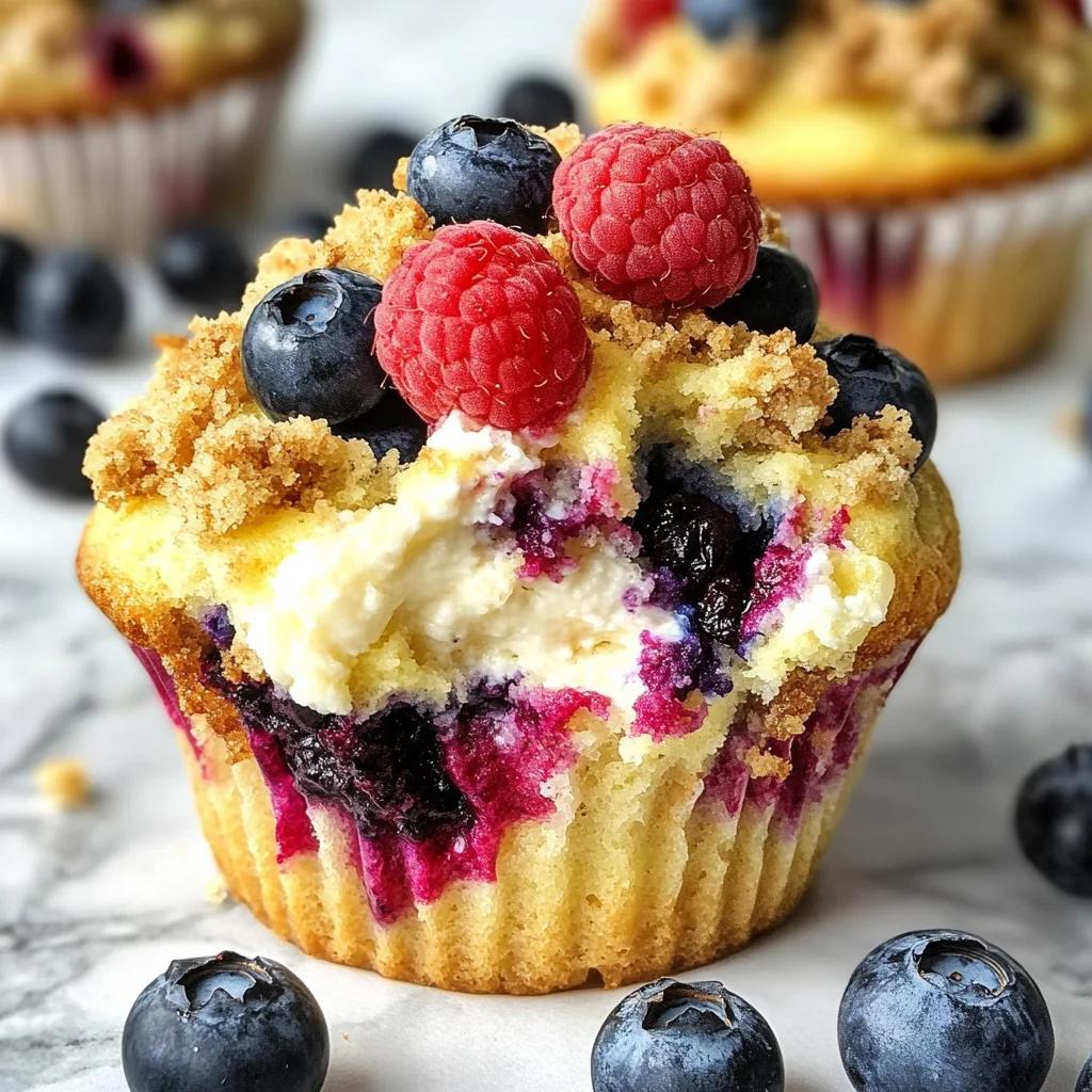 Berry Cream Cheese Muffins
