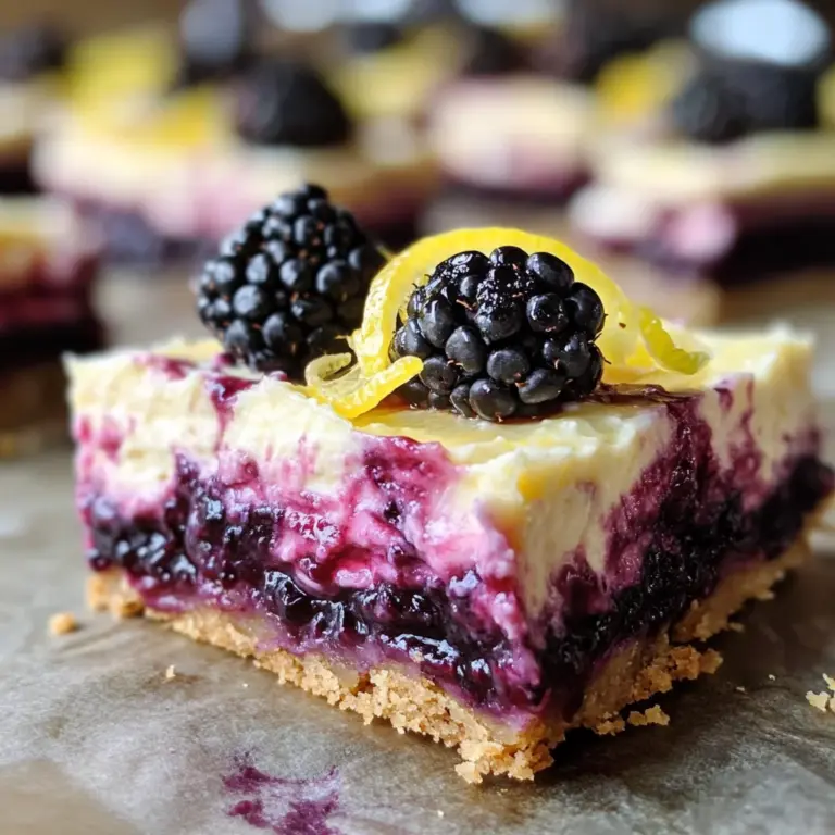 Blackberry Lemon Bars