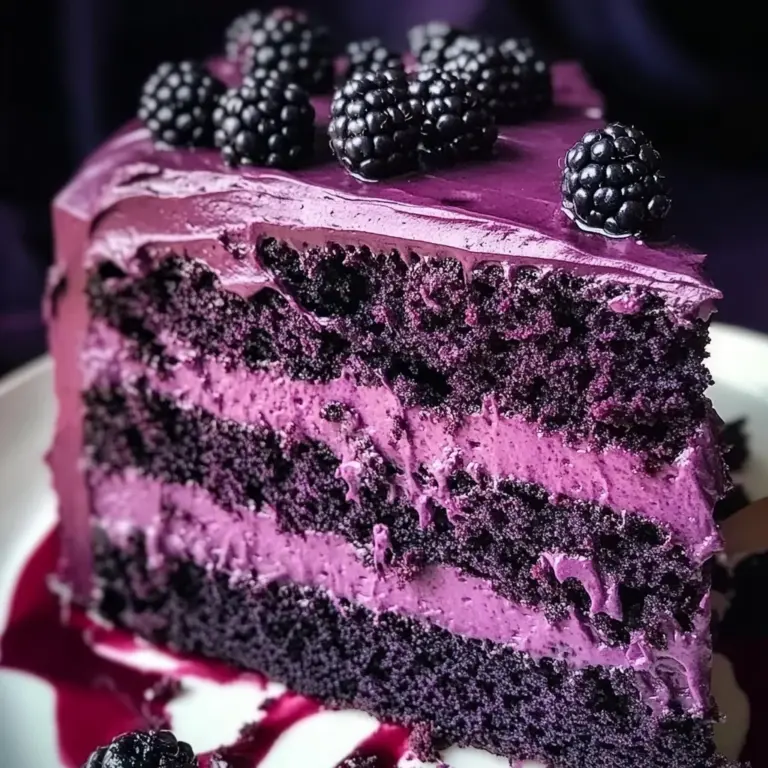 Blackberry Velvet Cake