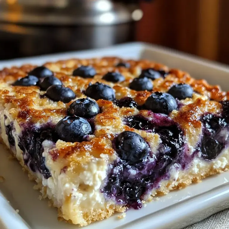 Blueberry Cottage Cheese Breakfast Bake