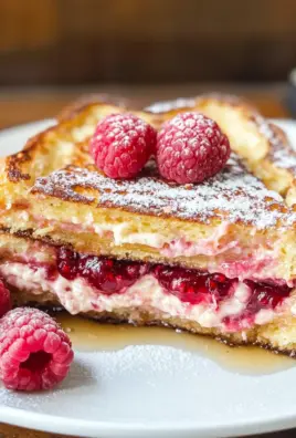 Brioche French Toast with Creamy Raspberry Cheesecake