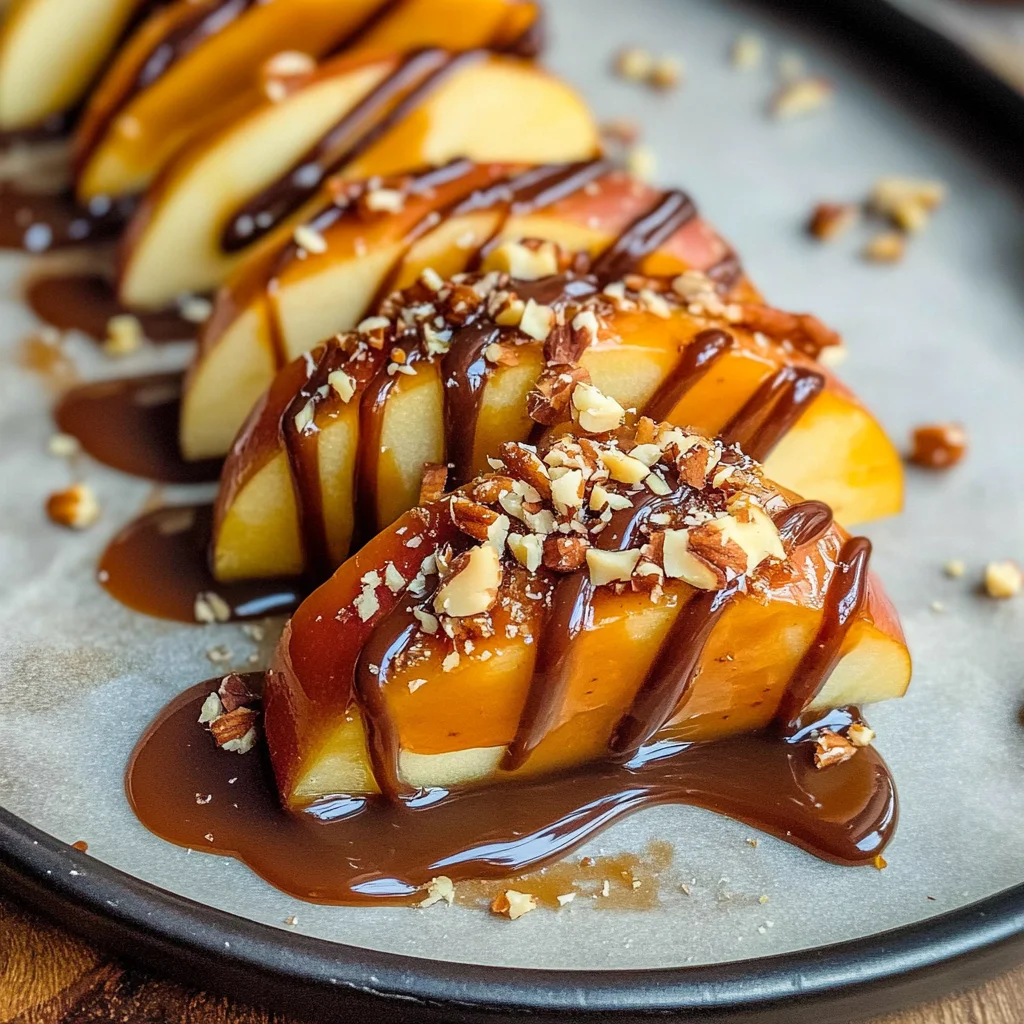 Caramel Apple Slices