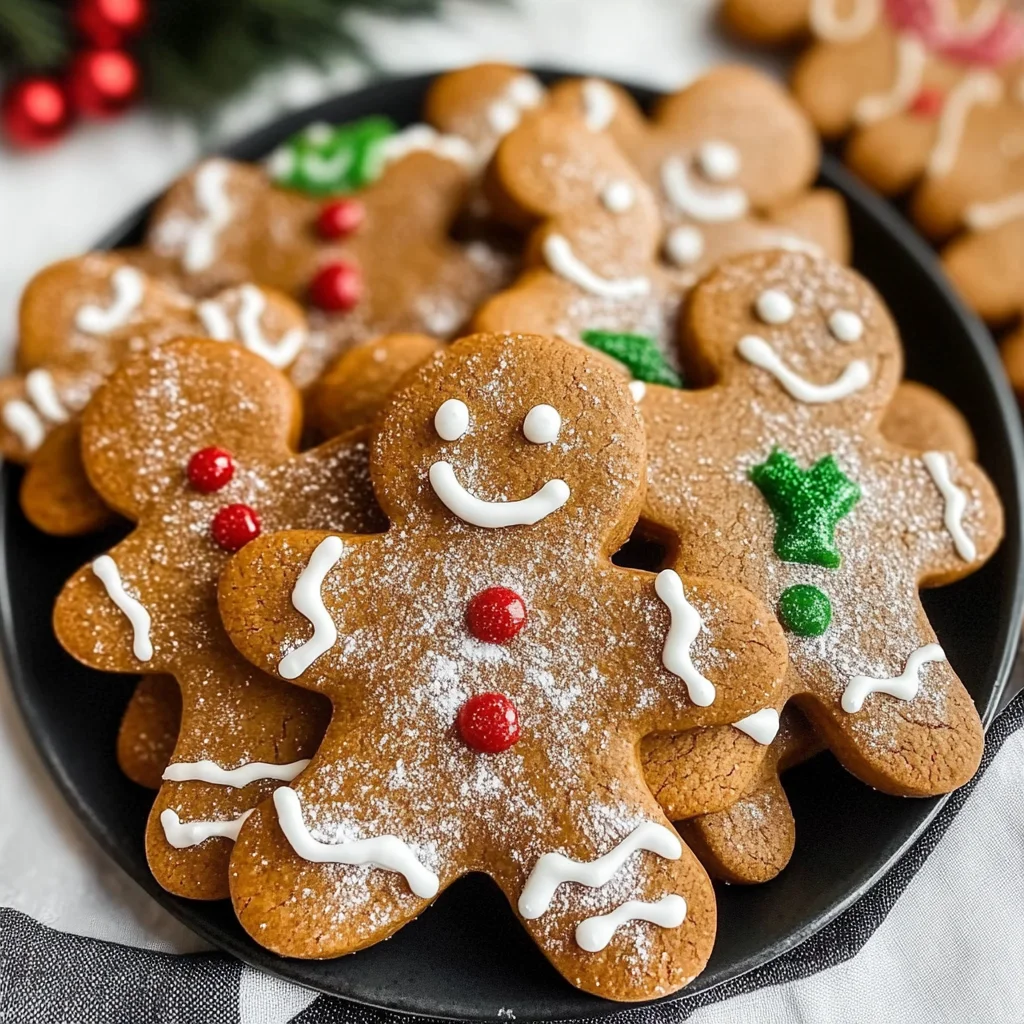 Chewy Gingerbread Man Cookies