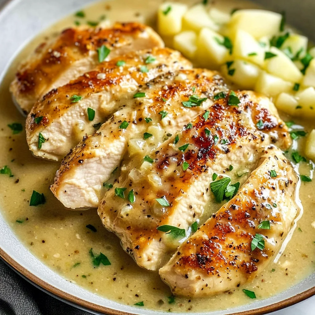 Chicken in White apple vinegar Sauce