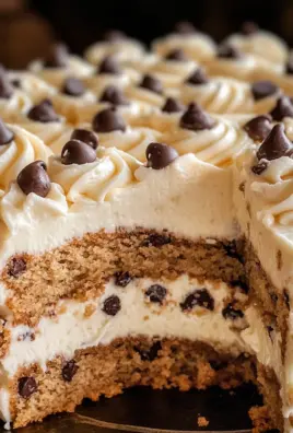 Chocolate Chip Cookie Cake Recipe with Buttercream Frosting
