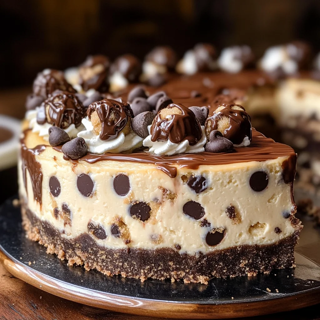 Chocolate Chip Cookie Dough Cheesecake