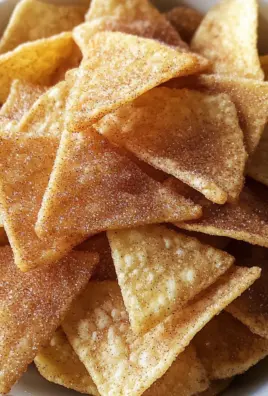 Cinnamon Sugar Tortilla Chips (Oven Baked)