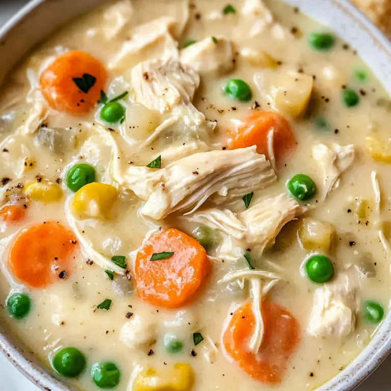 Creamy Chicken Pot Pie Soup