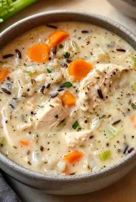 Creamy Crockpot Chicken Wild Rice Soup