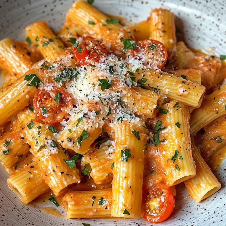 Creamy Tomato Garlic Pasta Recipe