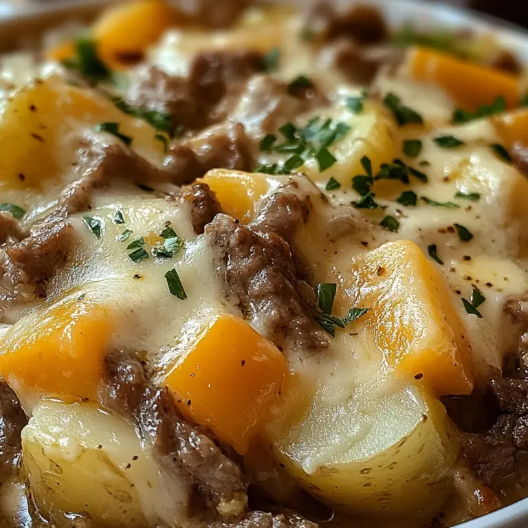 Crockpot Cheesesteak Potato Casserole Recipe