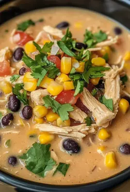 Crockpot Creamy Chicken Taco Soup Recipe
