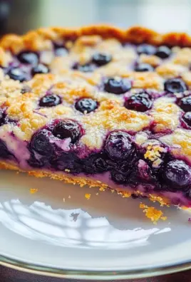 Crustless Blueberry Pie