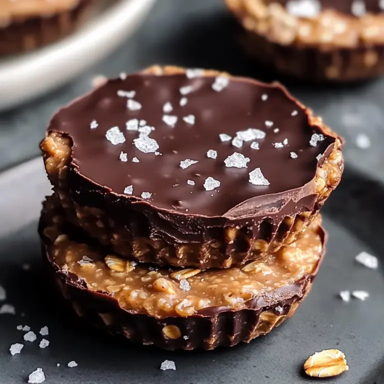 Easy No Bake Peanut Butter Oat Cups