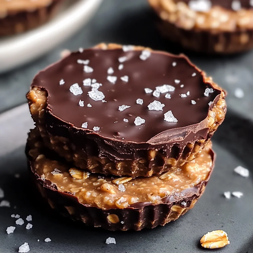 Easy No Bake Peanut Butter Oat Cups