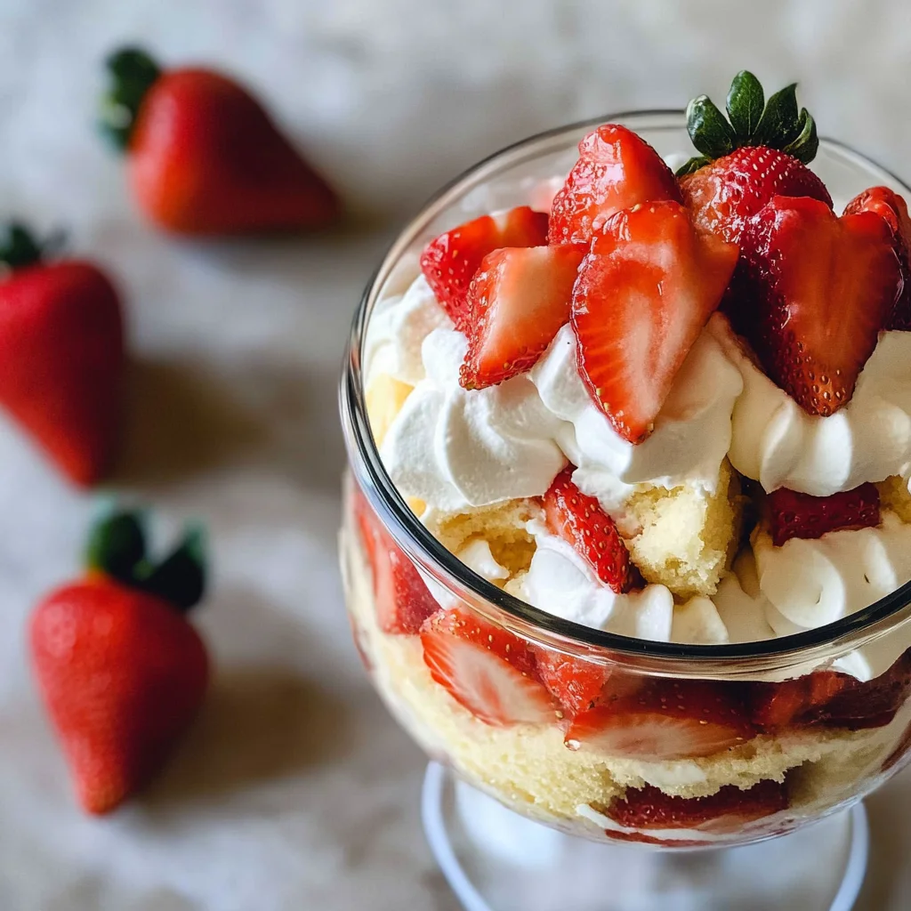 Easy Strawberry Shortcake Trifle
