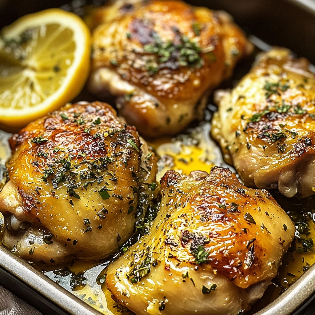 Greek Lemon Chicken Thighs