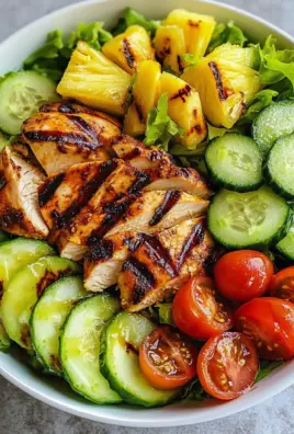 Grilled Pineapple Chicken Salad