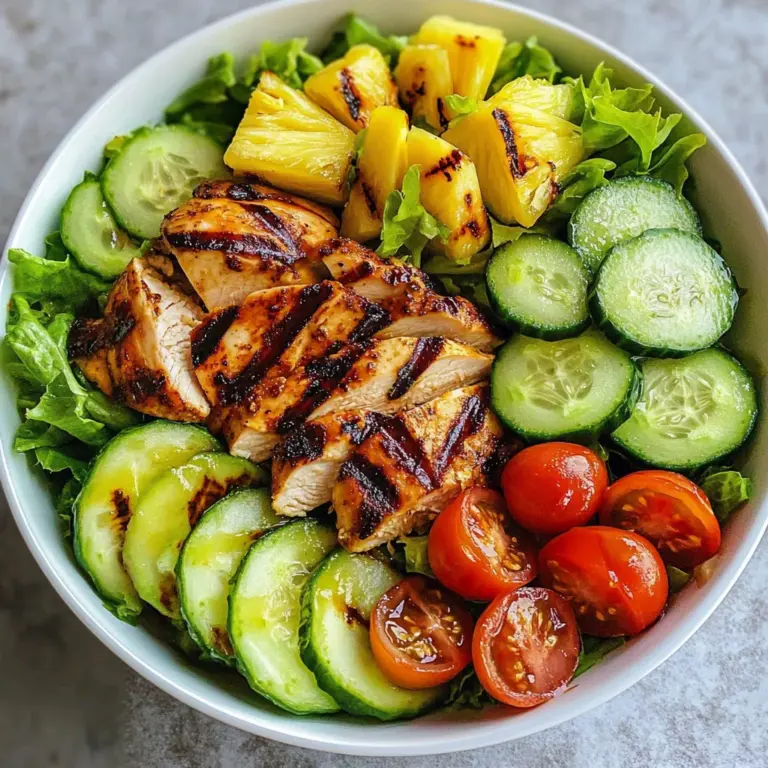 Grilled Pineapple Chicken Salad