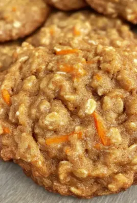 Healthy Carrot Cake Oatmeal Cookies