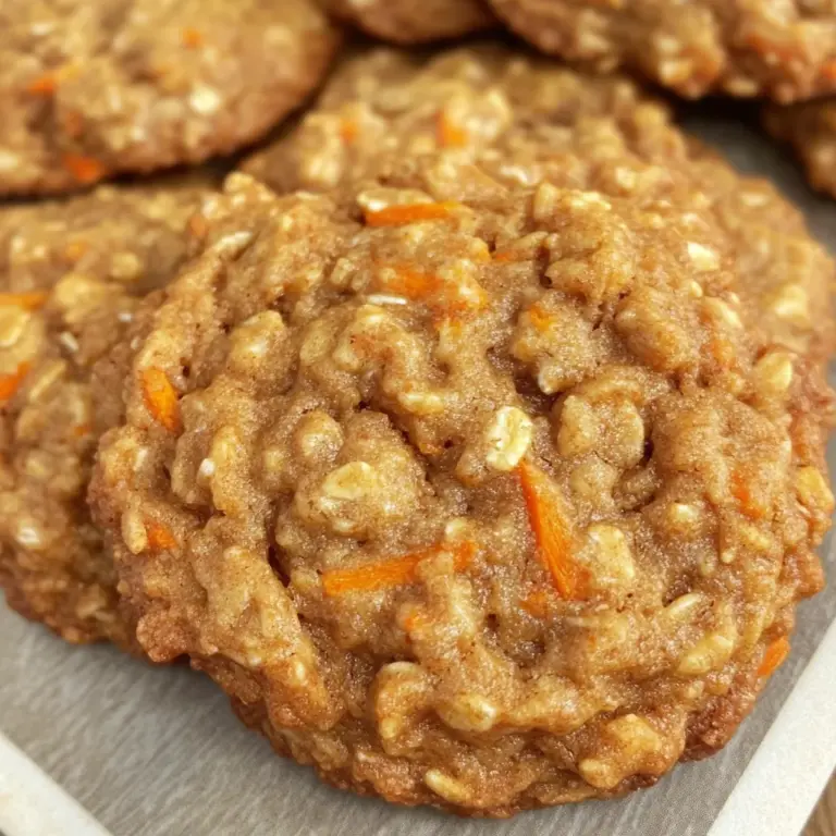 Healthy Carrot Cake Oatmeal Cookies