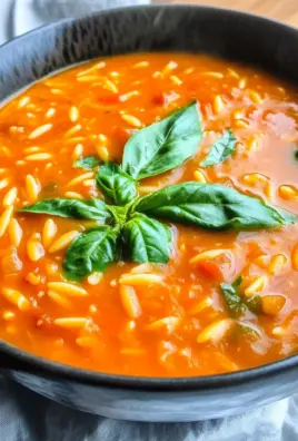 Hearty Tomato Orzo Soup