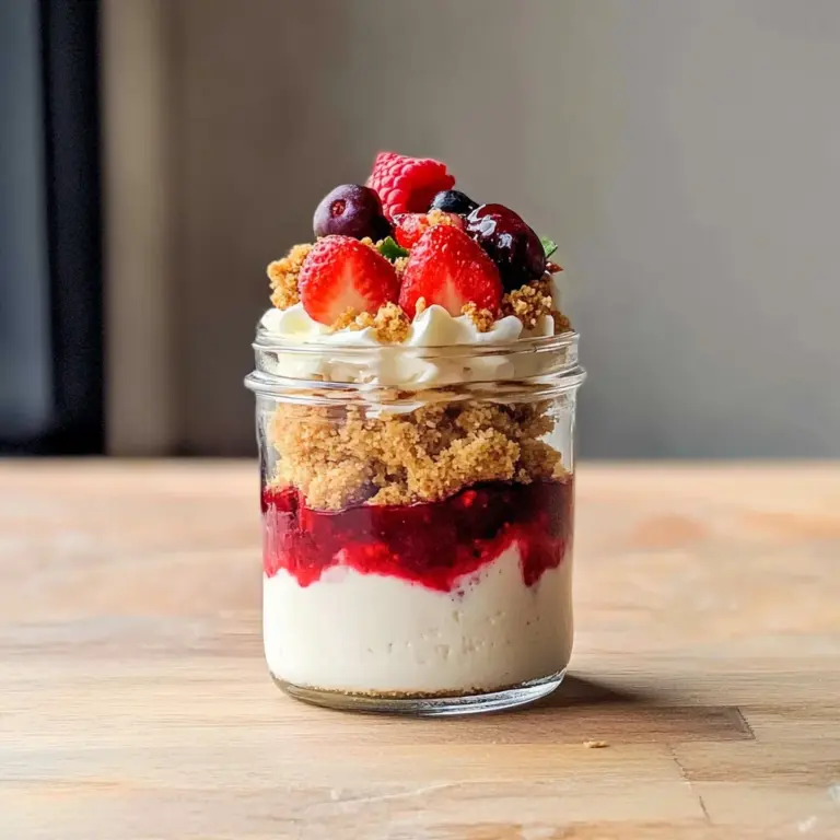 High Protein Cheesecake Jars Recipe