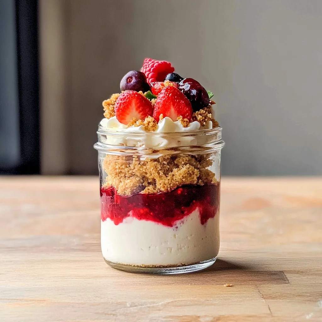 High Protein Cheesecake Jars Recipe