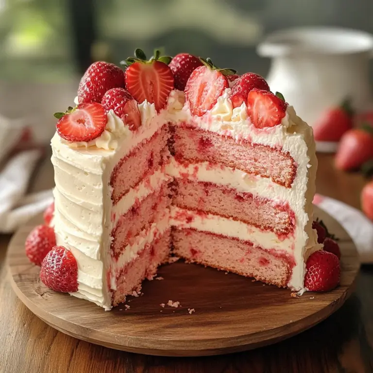 Homemade Strawberry Cake