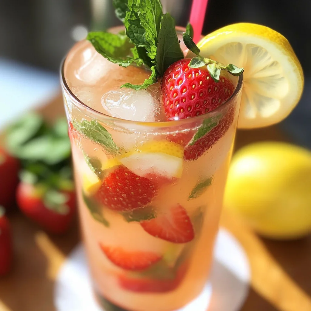Homemade Strawberry Lemonade