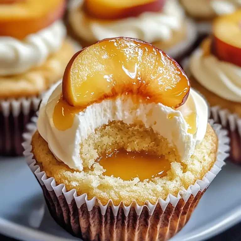 Honey Peach Cream Cheese Cupcakes That Scream Summer Delight