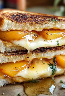 Honey Peach & White Cheddar Grilled Cheese