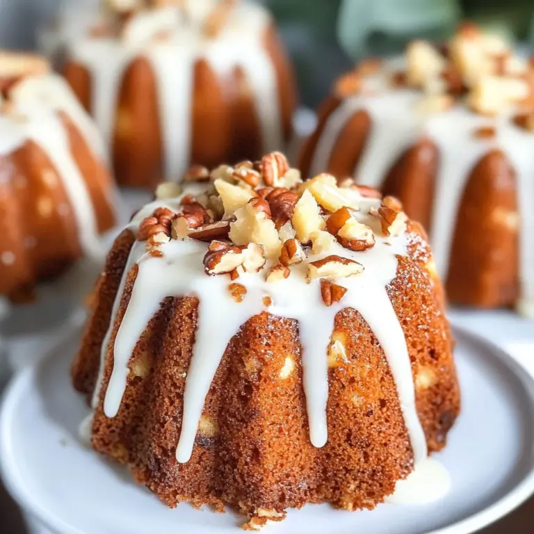 Hummingbird Mini Bundt Cakes