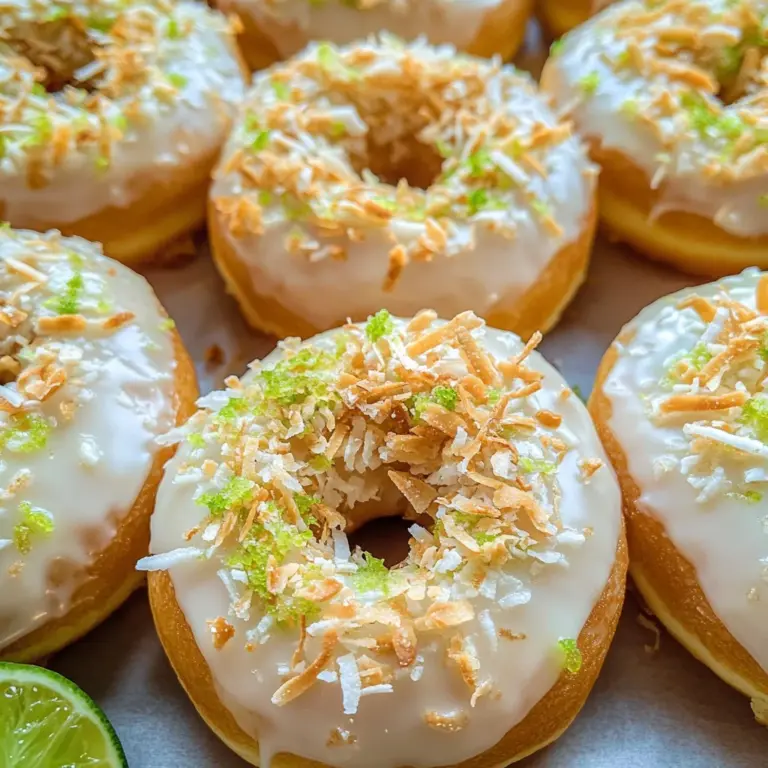 Key Lime Coconut Donuts