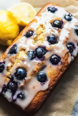 Lemon Blueberry Bread with Glaze