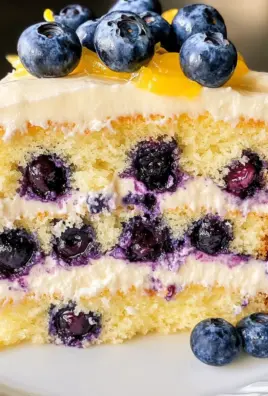 Lemon Blueberry Layer Cake