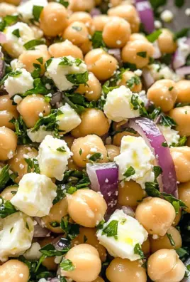 Lemony Chickpea Feta Salad (Gluten Free)