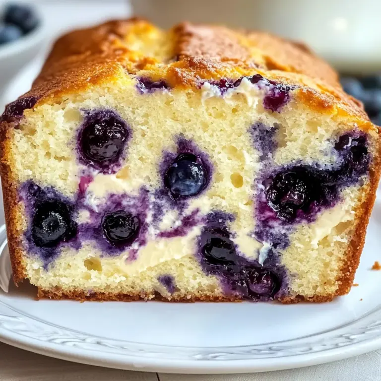 Moist Blueberry Cream Cheese Loaf You'll Love