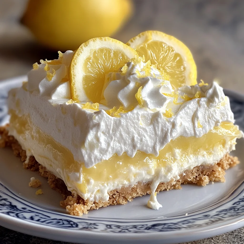 No-Bake Lemon Lasagna Dessert : Creamy, Zesty & Perfect for Spring