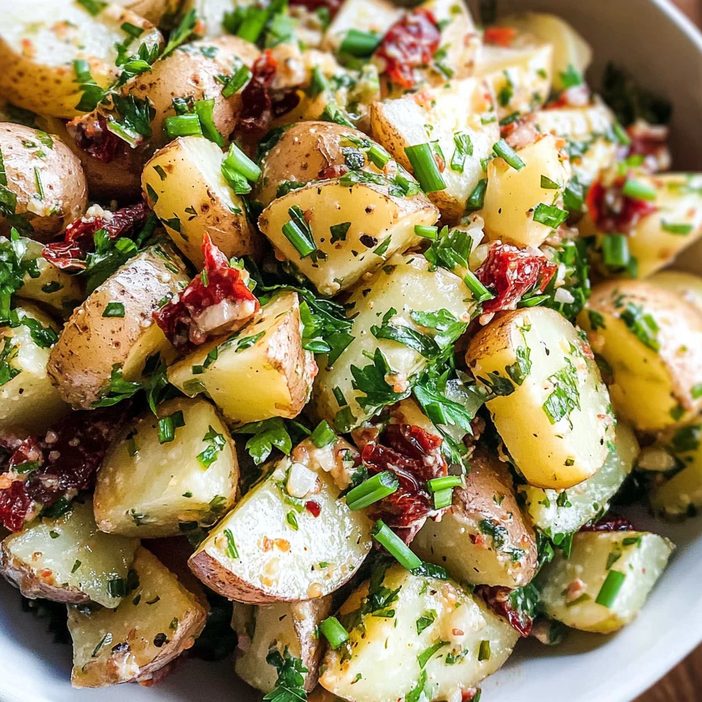 Oil and Vinegar Potato Salad with Herbs (No-Mayo!)