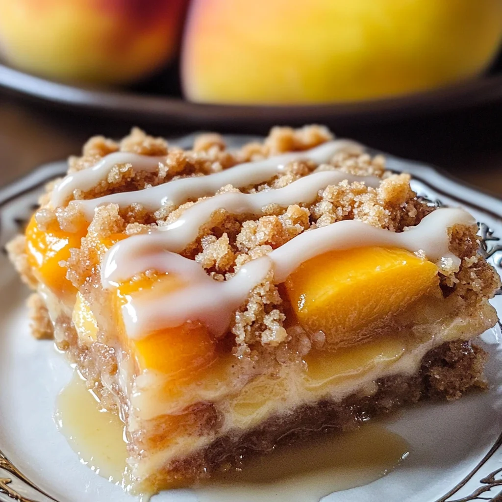 Peach Pie Crumble Bars